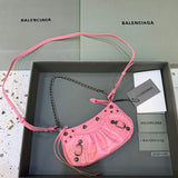 Timeless Faux Leather Handbag - Premium Craftsmanship Detailing | Women's Luxury Handbag #344 - side angle view (image 2) of designer-inspired handbag