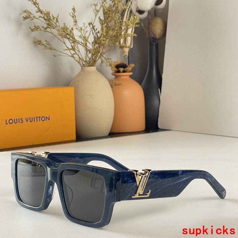 Side view of Louis Vuitton unisex sunglasses