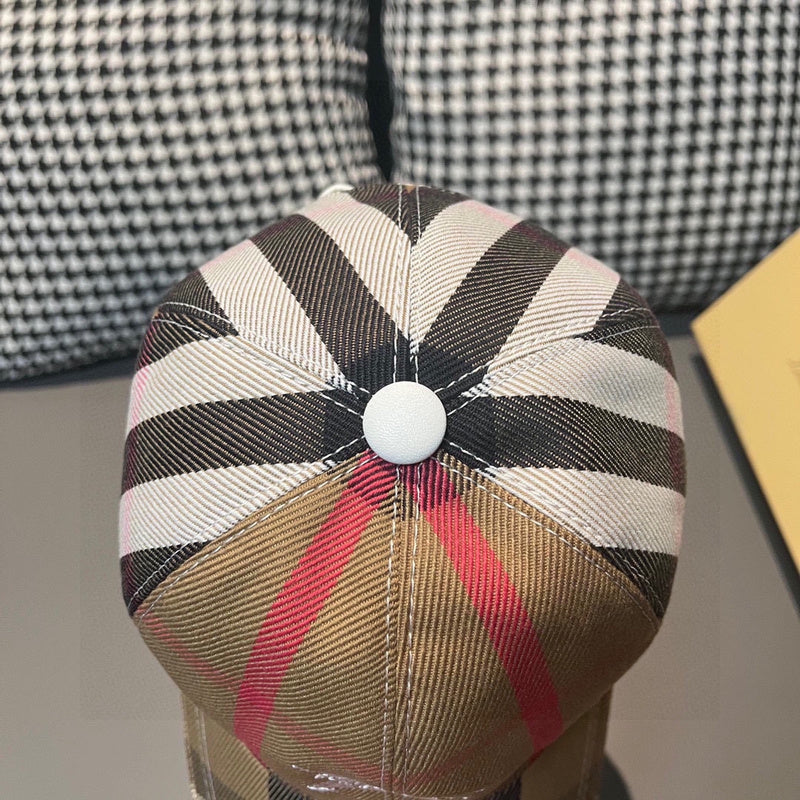 Side view of Burberry unisex cap