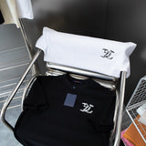 Side profile of Louis Vuitton cotton t-shirt with monogram-inspired silhouette