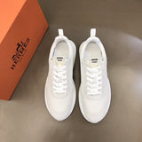 Hermès Camel High-Top Sneakers - Full Silhouette View