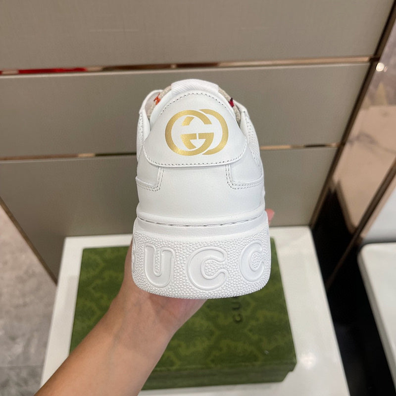 Gucci muted earth tones luxury sneakers view 5 retro runner design