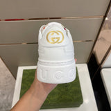 Gucci muted earth tones luxury sneakers view 5 retro runner design