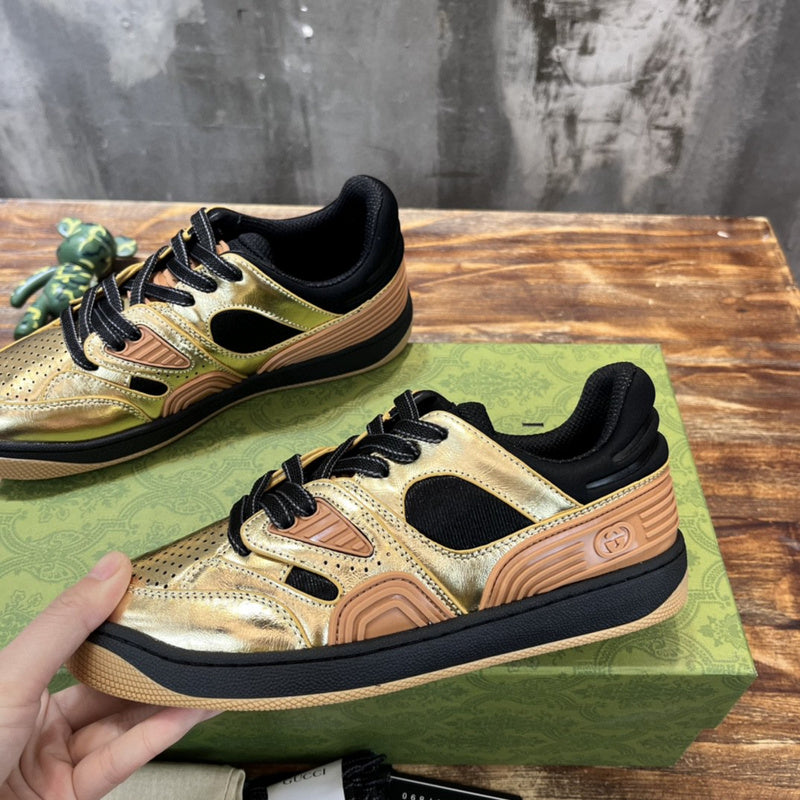 Gucci muted earth tones luxury sneakers view 7 everyday casual design