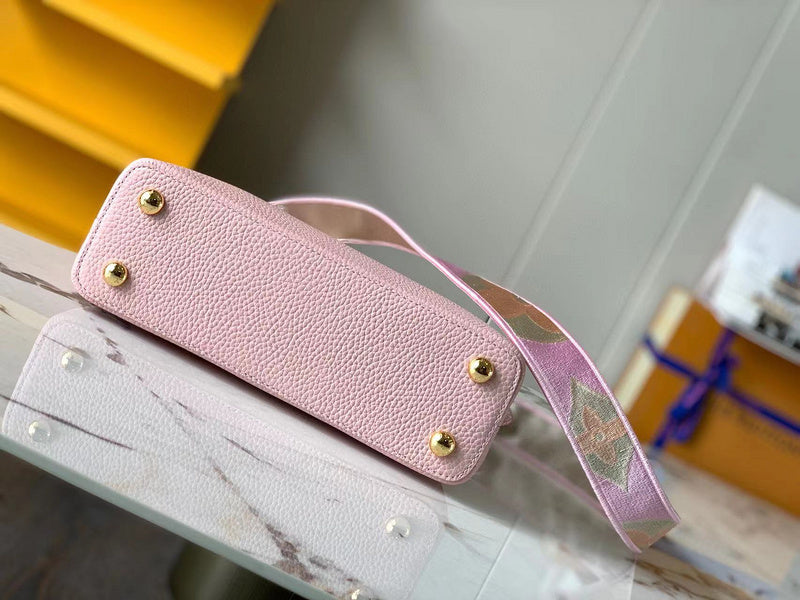 Styled lifestyle shot of modern statement women's handbag – women's luxury handbag