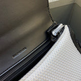 Sleek Vegan Leather Handbag - Versatile Everyday Design | Women's Premium Handbag #331 - texture close-up (image 9) of designer-inspired handbag