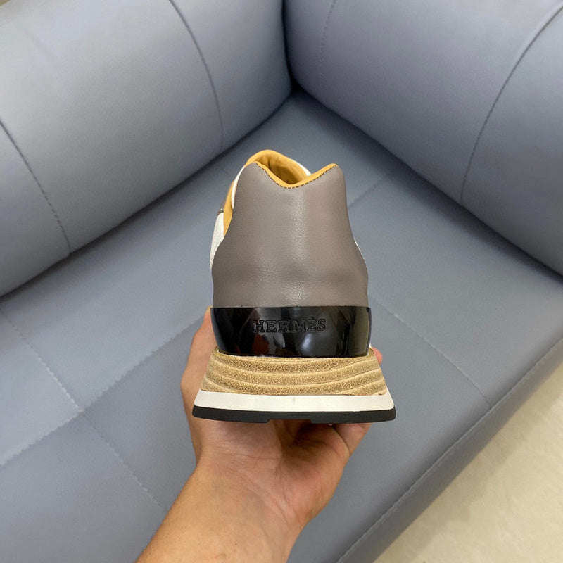 Hermès Tan Slingback Heels - Angled View
