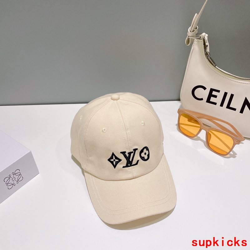Close-up detail view of Louis Vuitton unisex cap
