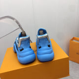 Louis Vuitton White Low-Top Sneakers - Heel Detail View