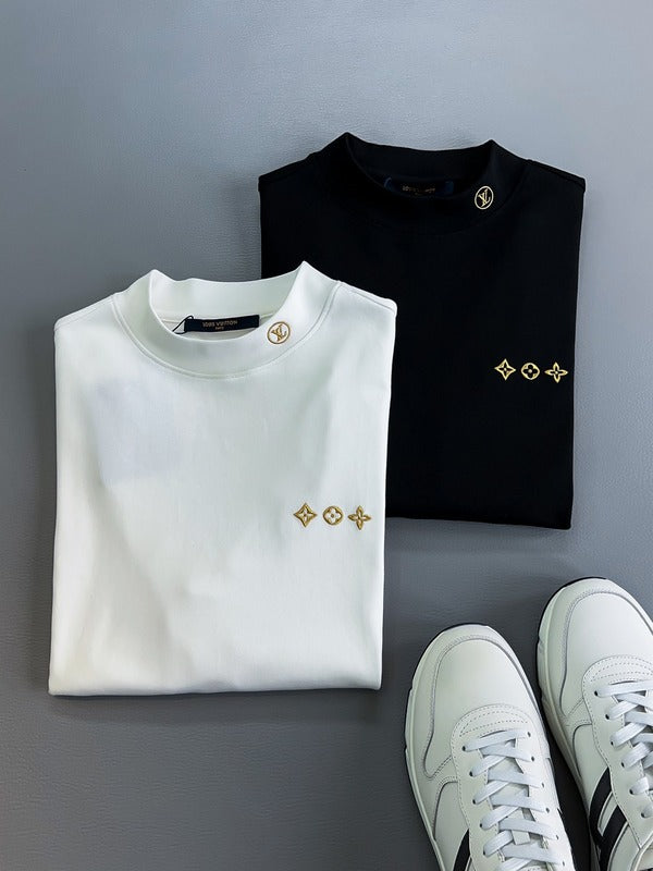 Side profile of Louis Vuitton luxury clothing with everyday silhouette