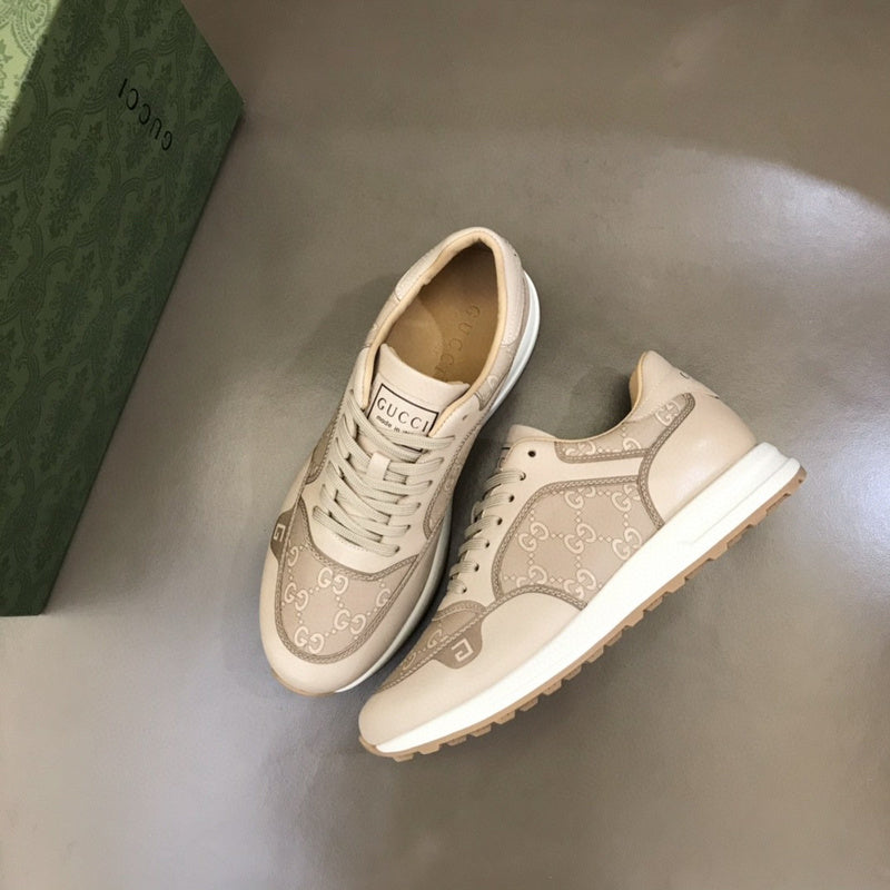 Gucci muted earth tones luxury sneakers view 9 everyday casual design
