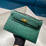 Side view of modernist structured handbag