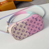 Back view of signature statement women's handbag – women's designer-style accessory
