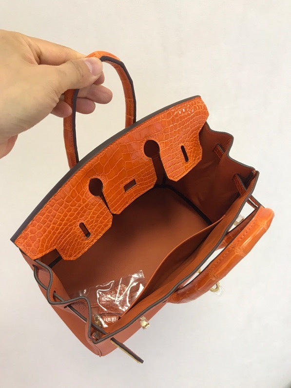 Modern bag shown from front angle
