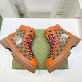Gucci tonal black luxury sneakers view 7 chunky sole construction