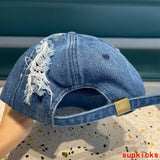 Close-up detail view of Louis Vuitton unisex cap