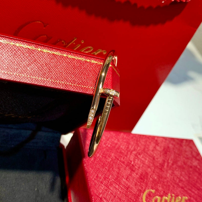 Angled view of Cartier unisex jewelry piece