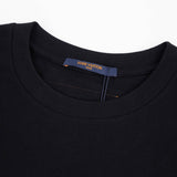 Close-up detail shot of Louis Vuitton cotton t-shirt with relaxed-fit cut