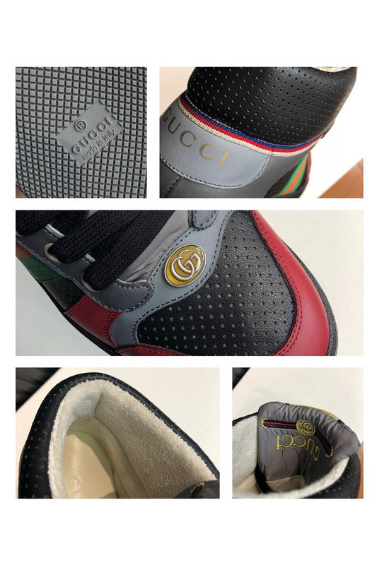 Gucci sneakers detailed view showing premium designer craftsmanship