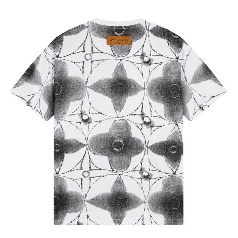 Close-up detail shot of Louis Vuitton cotton t-shirt with everyday silhouette