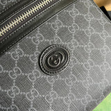 Back view of modern signature women's handbag – women's designer-style accessory