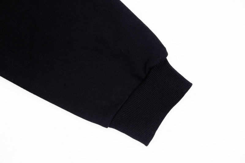 Side profile of Gucci luxury clothing with relaxed-fit cut