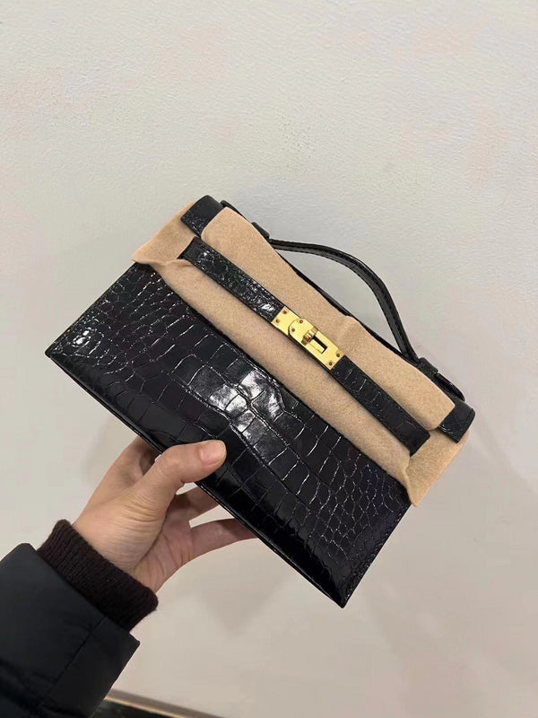 Close-up detail of timeless bag design