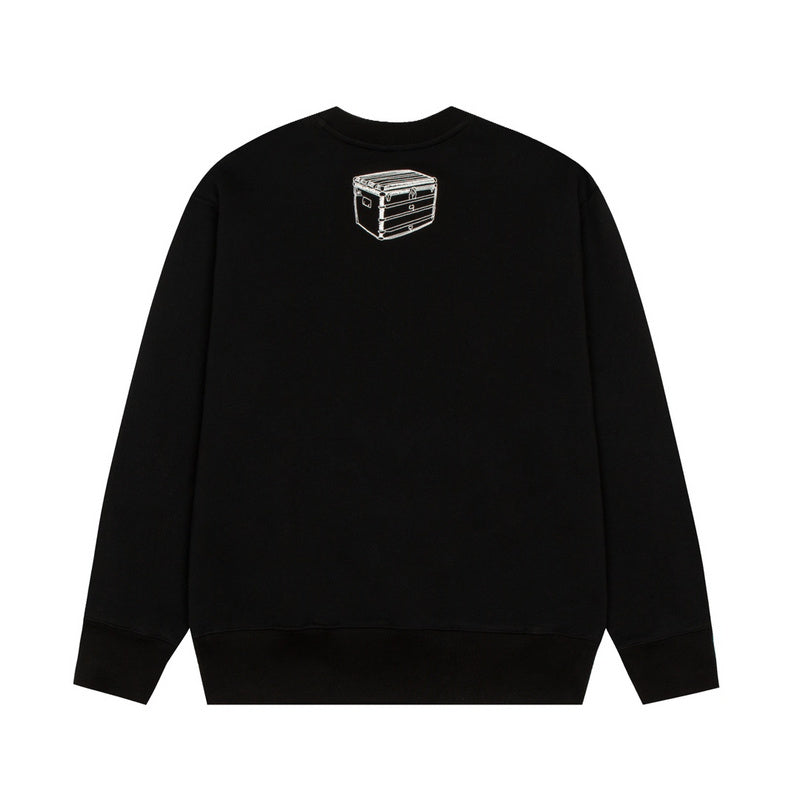 Close-up detail shot of Louis Vuitton luxury clothing with monogram-inspired silhouette