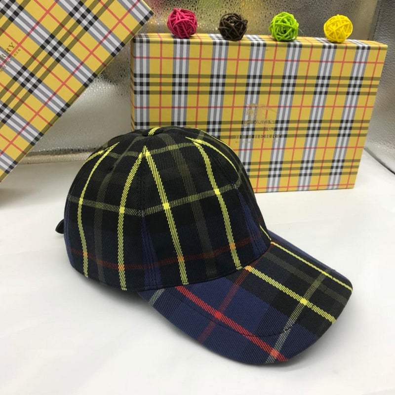 Close-up detail view of Burberry unisex cap