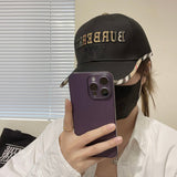 Side view of Burberry unisex cap