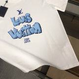Back view of Louis Vuitton cotton t-shirt with label-forward styling
