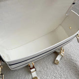 Handle and strap detail of sleek everyday-luxe women's handbag – women's designer-style accessory