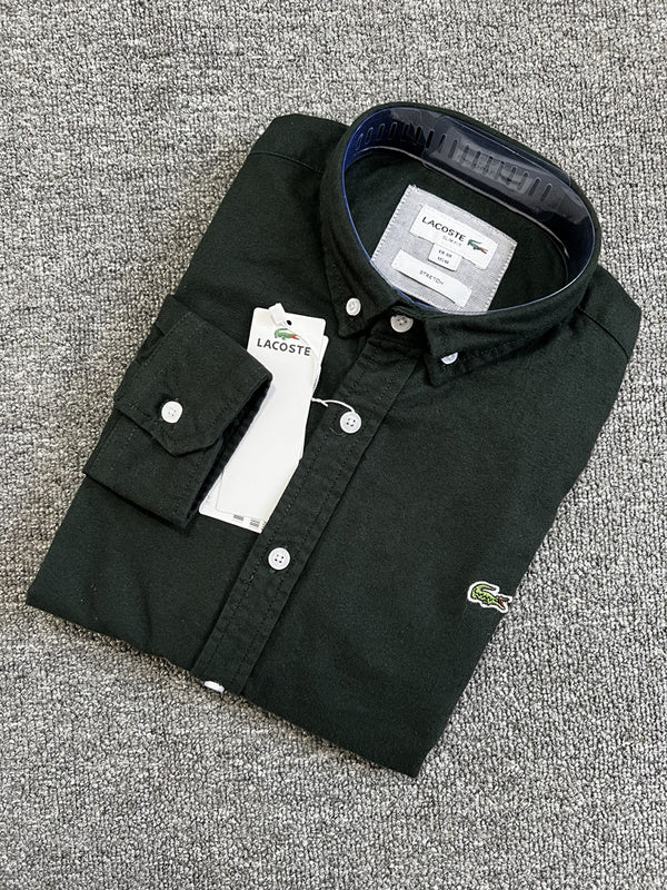 Back view of Lacoste luxury clothing with logo-detail design