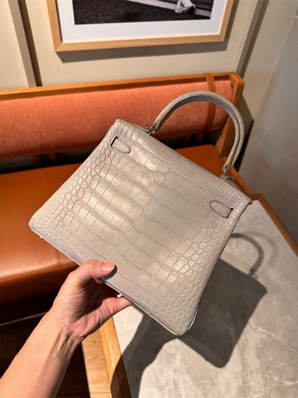 Close-up detail of refined bag design