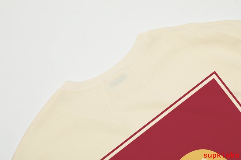 Back view of Rhude luxury clothing with signature branding