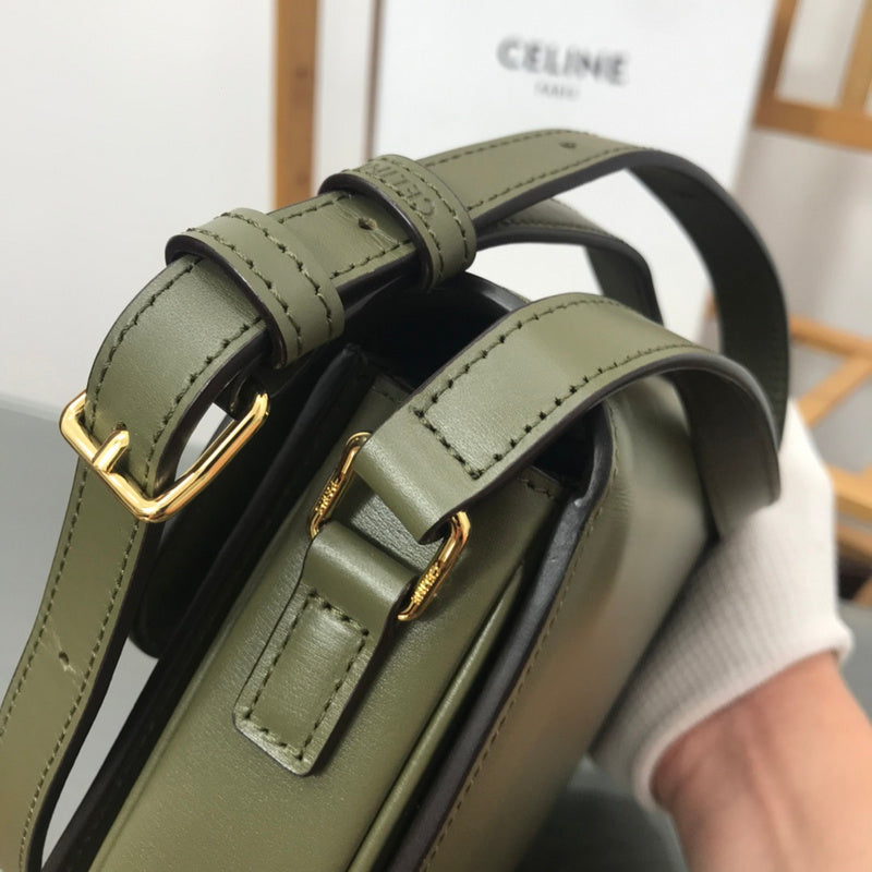 Top view of chic statement women's handbag – women's designer-style accessory