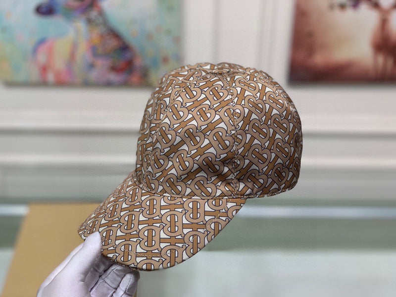 Angled view of Burberry unisex cap