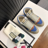 Gucci muted earth tones luxury sneakers view 6 cushioned comfort fit