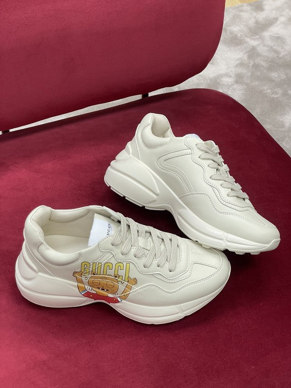 Gucci soft grey luxury sneakers view 9 premium leather build