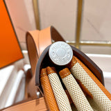 Close-up detail of polished bag design