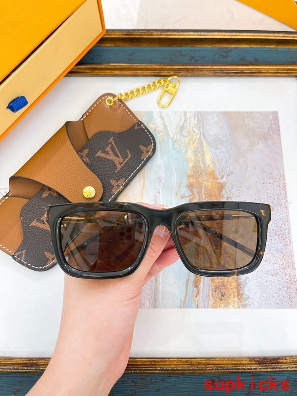 Lifestyle view of Louis Vuitton unisex sunglasses