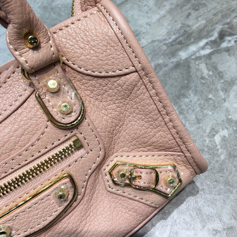 Statement Vegan Leather Handbag - Refined Silhouette | Women's Everyday Carry Handbag #700 - styled full view (image 7) of designer-inspired handbag