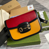 Back view of elevated structured women's handbag – women's statement bag