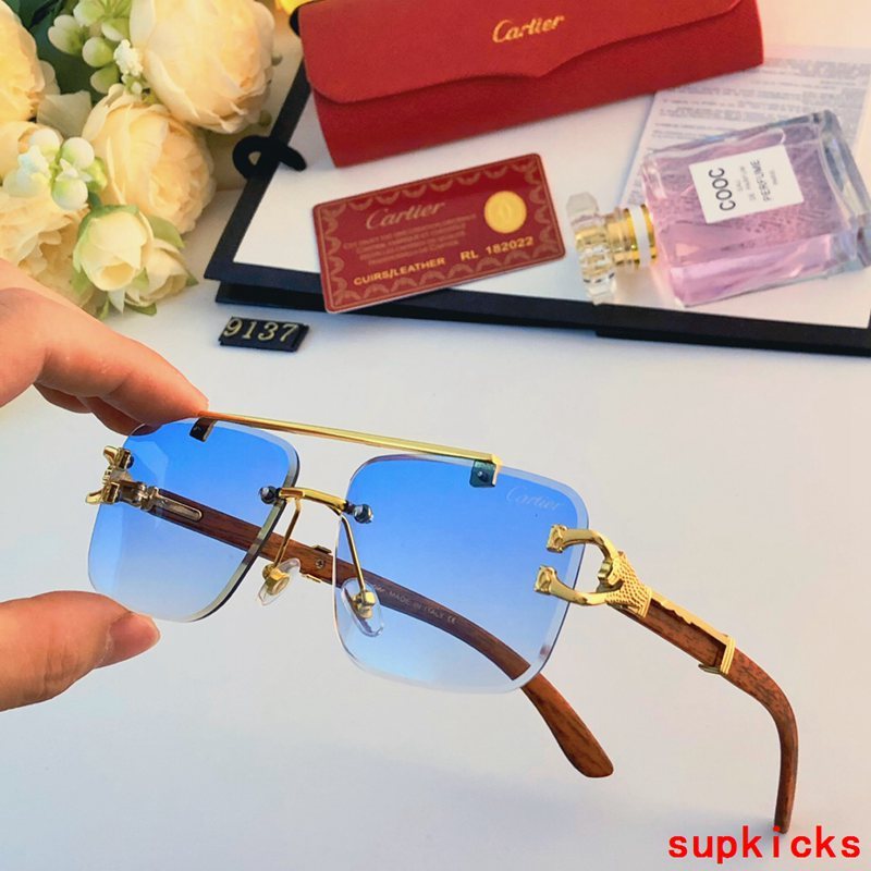 Full view of Cartier unisex sunglasses