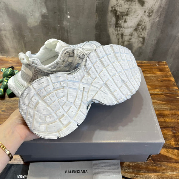 Balenciaga Chocolate Brown Chunky Platform Sneakers - Side Profile View
