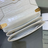 Statement Faux Leather Handbag - Modern Structured Build | Women's Luxury Handbag #429 - alternate angle view (image 8) of designer-inspired handbag