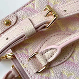 Top view of refined signature women's handbag – women's premium purse