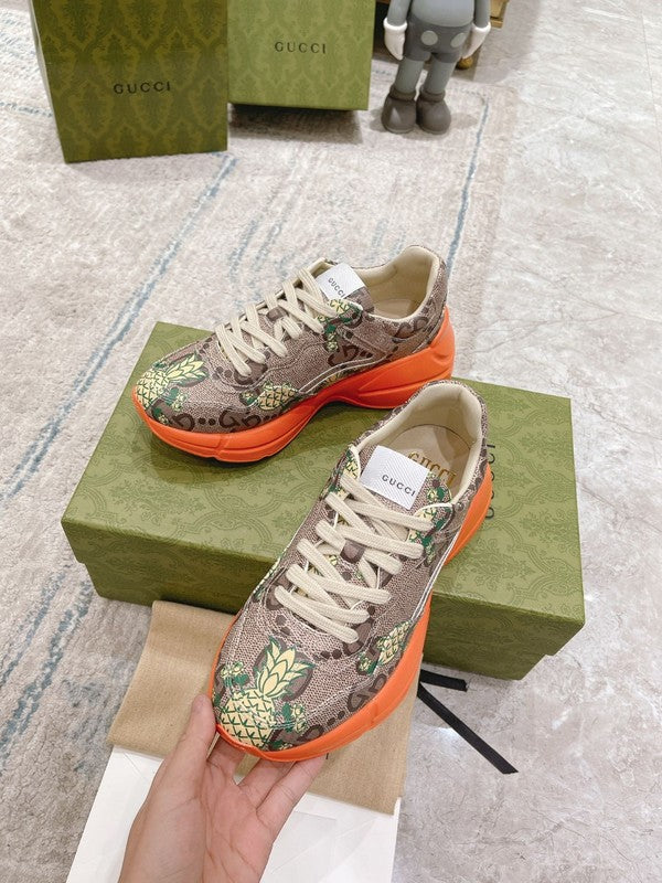 Gucci crisp white luxury sneakers view 5 cushioned comfort fit
