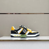 Gucci soft grey luxury sneakers view 6 bold athletic profile