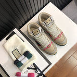 Gucci neutral cream luxury sneakers view 6 minimalist modern build